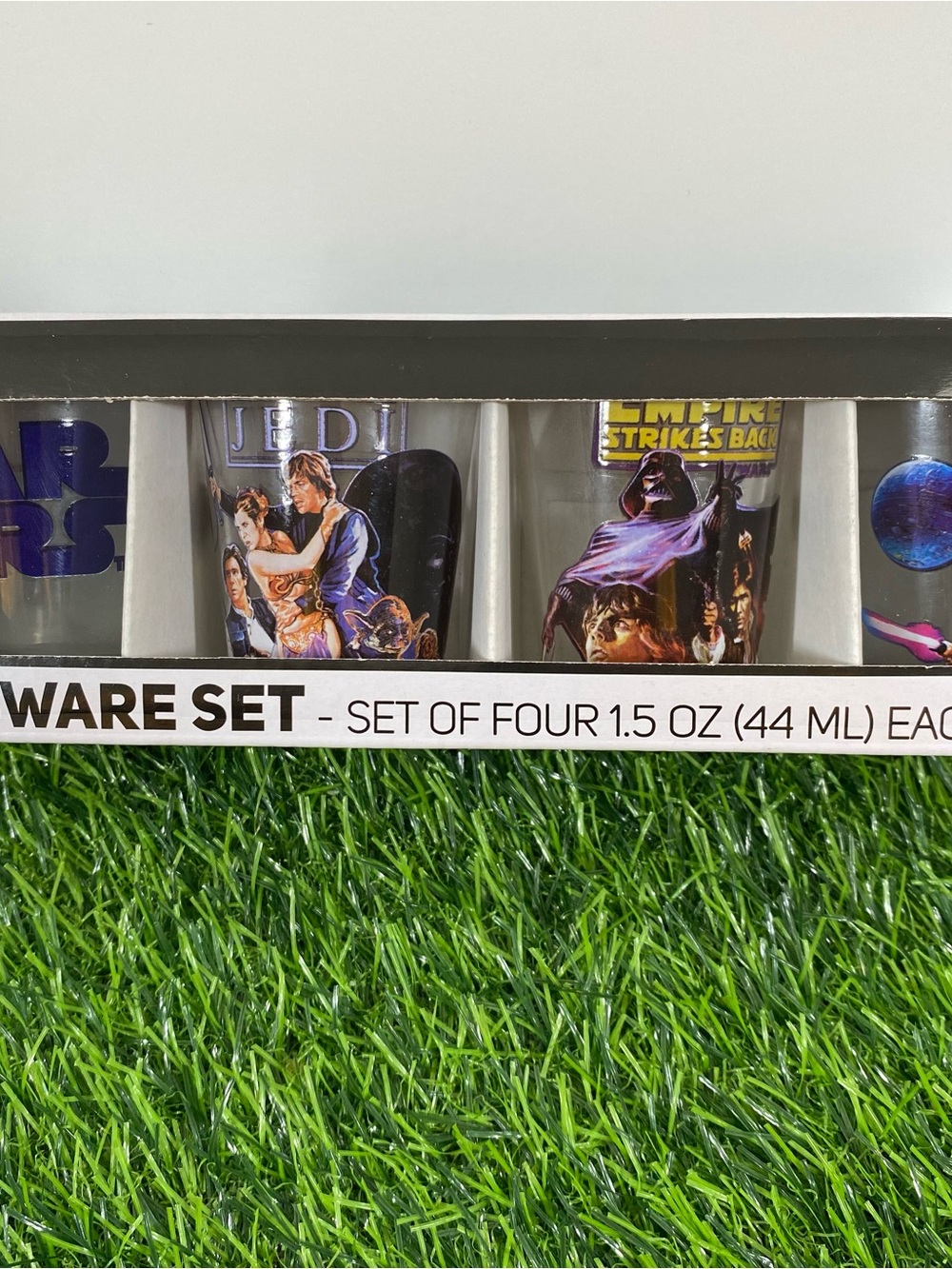 Luke Skywalker Star Wars 4 PC 1.5oz Clear Shot Glasses The Empire Strike Back
